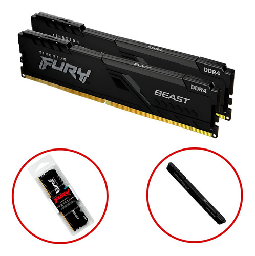 Memoria Ram 2666mhz  8gb Ddr4 Fury Beast ( Original )