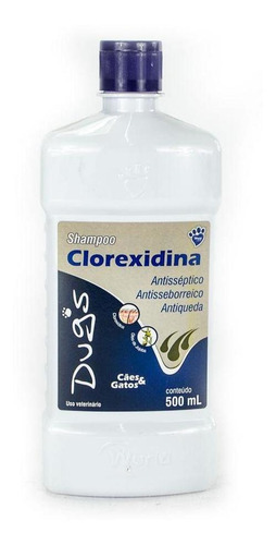 Imagem 1 de 4 de Shampoo De Clorexidina P/ Cachorro E Gato Dugs 500ml