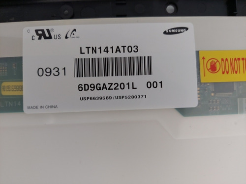 Tela Notebook Ccfl 14.1 - Samsung Códigos Ltn141at03-301