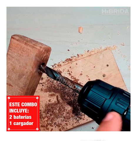 Taladro Atornillador Percutor Inalámbrico Total 20v Puntas