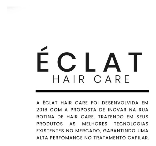 Uso Obrigatorio Spray Reconstrutor Eclat Professional 60ml
