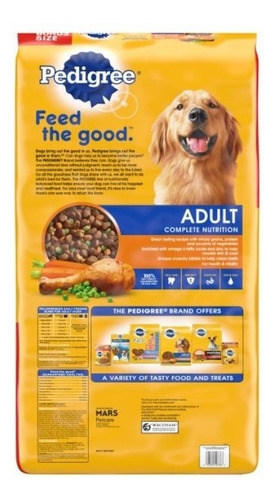 Pedigree Nutricion Completa Sabor A Pollo Asado, Arroz 50 Lb