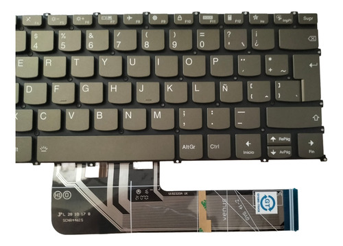 Teclado Compatible Con Lenovo Flex 6-14i 530-14ikb 530-14arr Plata Español Latinoamérica