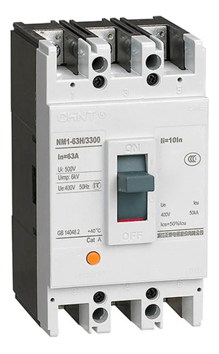 Breaker Termomagnético Caja Moldeada Nm1-63s 3x20a 500v 