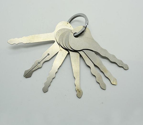 Imagen 1 de 5 de Kit Juego 7 Ganzúas De Chapa Para Auto O Cilindros