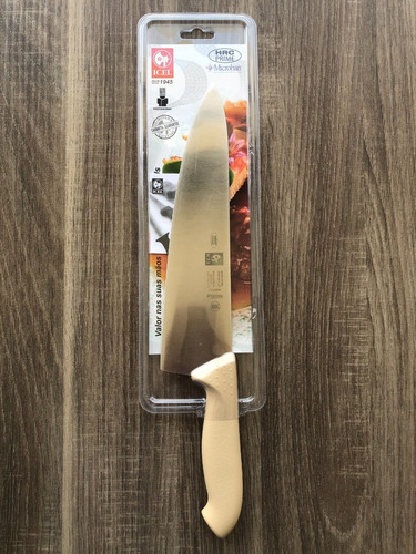 Cuchillo Chef 10 Mango Color Beige Marca Icel