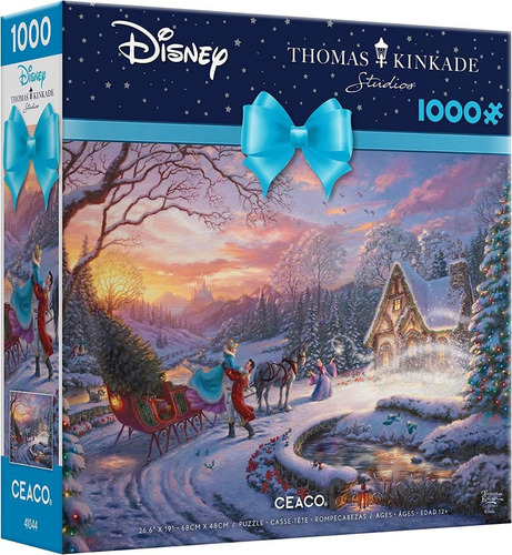 Cenicienta En Navidad Cabaña Rompecabezas 1000 Pz Disney Art