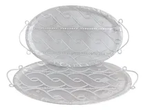 Comprar Bandejas De Metal Decorativas Caladas Setx2 Redondas