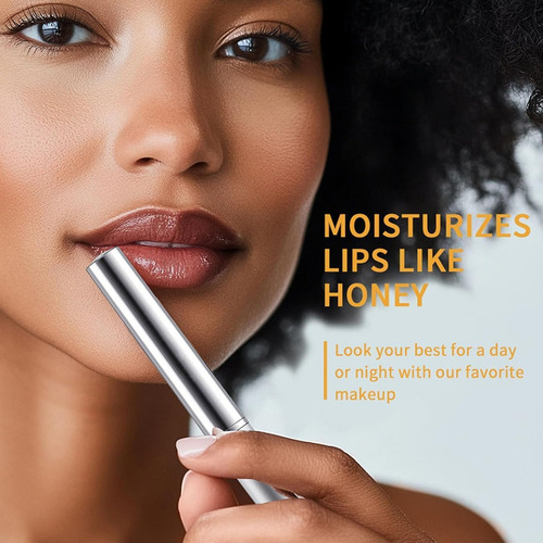 Oxyglow - Black Honey Lipstick, Honey Lipstick Tinted Lip Balm, Nourishing And Hydrating Lip Gloss For Women, Sheer Lightweight Color For All Skin Tones