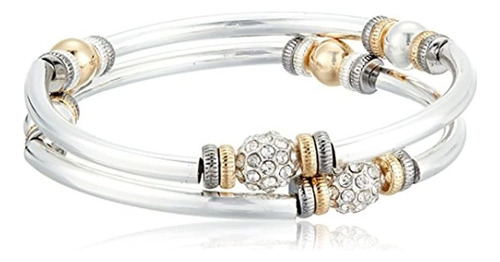 Nine West Brazalete De Tres Tonos Para Mujer