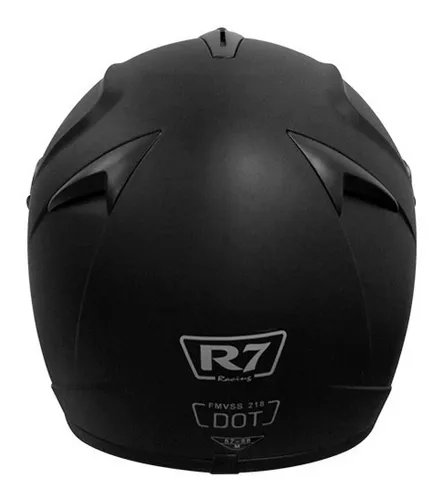 Casco Cerrado R7 Racing 800 Dot Neg Mate Moteros