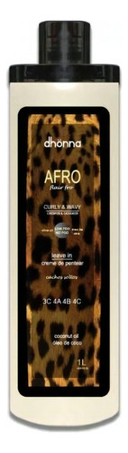 Dhonna - Afro - Leave-in Creme De Pentear - 3c 4a 4b 4c - 1l