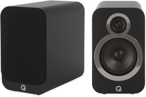 Par De Parlantes Para Estantería Q Acoustics 3020i (negro Ca