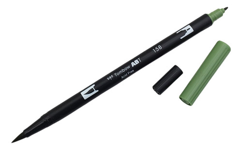 Tombow Marcadores Dual Brush Abt - Color 158 Dark Olive