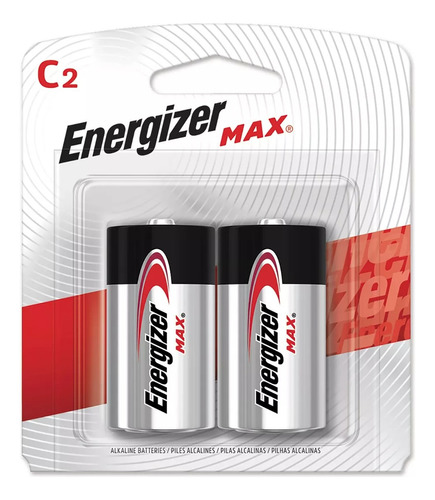 Batería X2 Unidades Alcalina Max C2 Energizer 1.5v 