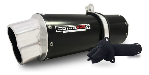 Escape / Ponteira Coyote Rs5 Boca 8 Aluminio Oval - Cb 300 R