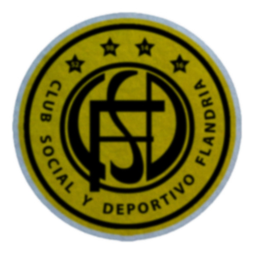 Parche Escudo Felpa Para Coser 9cm Set X4 Futbol Arg001 Flandria Flandria