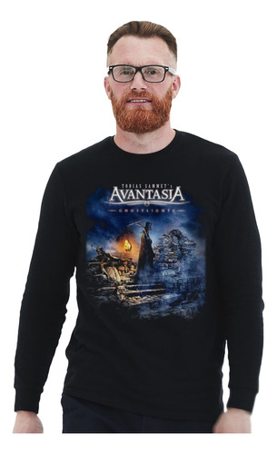 Polera Ml Avantasia Ghostlights Metal Impresión Directa