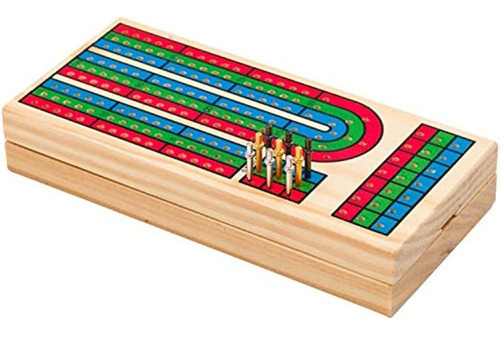 Regal Games Juego De Mesa Cribbage De Madera Con Clavijas De