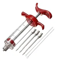 Comprar Inyector Jeringa Cocina Pavo Aderezo 3 Agujas + 2 Cepillos