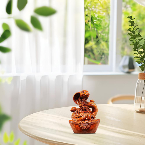 Estatua De Serpiente Tallada En Madera Del Año 2025 Para Esc