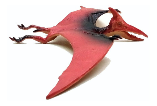 Muñeco Dinosaurio Terodáctilo Rojo Chico.