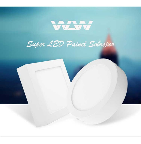 Luminária Painel Plafon Led Sobrepor 24w 25w Quarto Sala