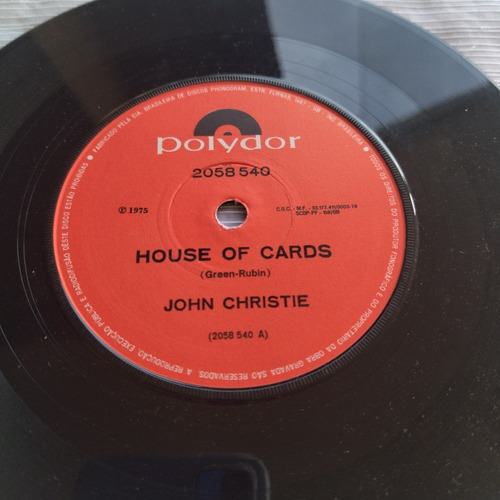 John Christie House Of Cards / That's Enough Compacto Pop