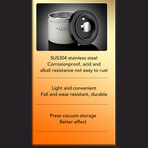 Airtight Stainless Steel Tea And Coffee Canister .