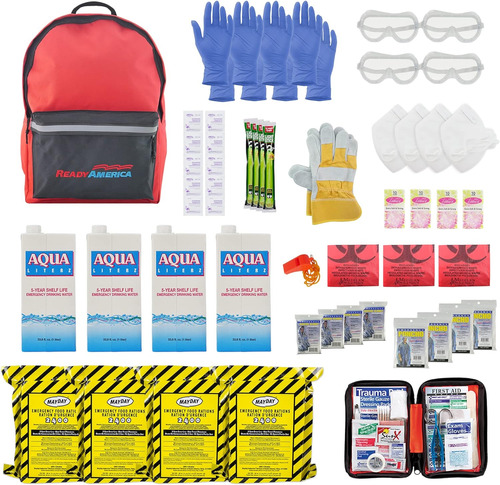 Ready America  Kit De Emergencia Essentials, Para 4 Personas