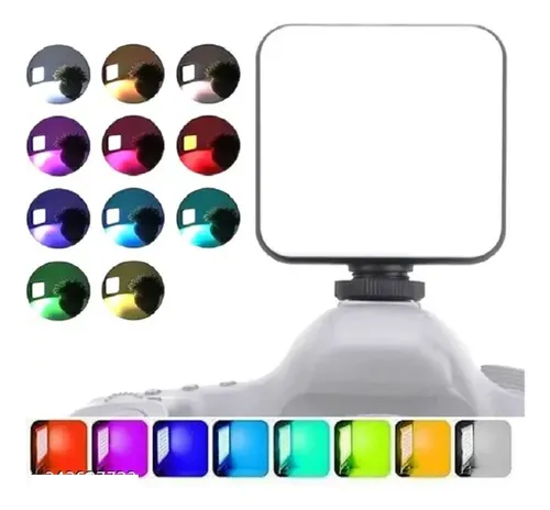 Estabilizador P/ Celular Tripode Con Luz Led Rgb Y Microfono
