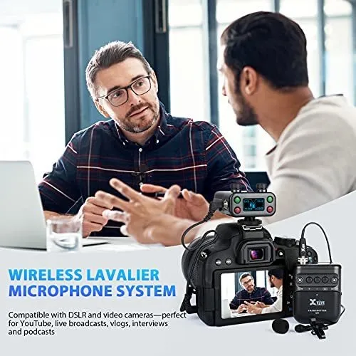 Sistema De Micrófono Lavalier Inalámbrico Xvive U5 De 2,4 Gh