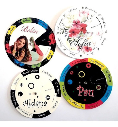 Tarjeta 15 Años Circular Rueda Pack X60. Oferta!!!