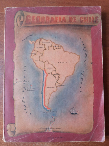 Geografía De Chile. Kaplán Cajano, Oscar (1956)