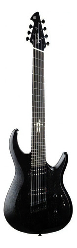 Guitarra Tagima Brasil True Range 7c Multiscale Black Satin Material Do Diapasão Pau-ferro Orientação Da Mão Destro