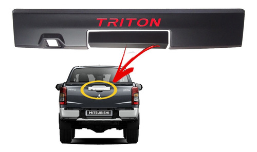 Bisel Portalón Trasero Mitsubishi L200 2020-2023 Tritón 