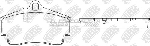 Pastilla Freno Porsche Carrera 4 Coupe 3.4 2000 Nibk Tras