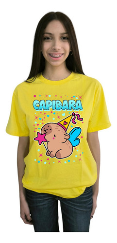 Polera Manga Corta Capibara Hada Cod 001