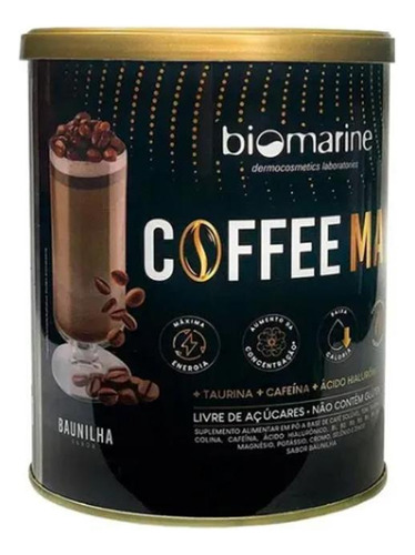 Biomarine Coffee Max Bebida Funcional 220g - Sem Glúten