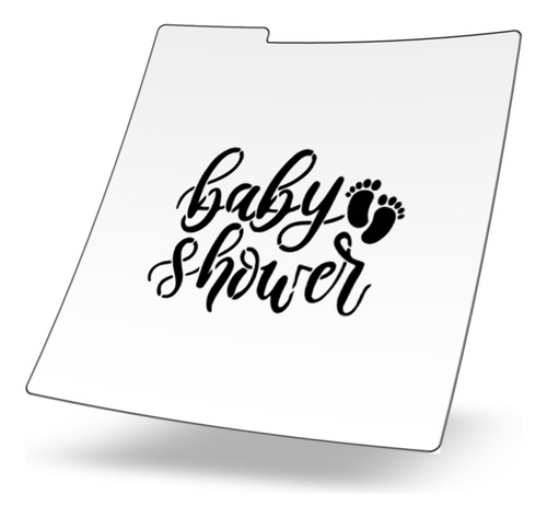 Stencil Reusable Galleta Baby Shower - Baby Boy Piecitos