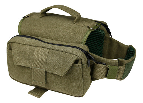 Mochila Para Perros Para Acampar Al Aire Libre, Mochila Táct Color Army Green