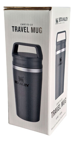 Vaso Térmico Stanley Café To-go Travel Mug 354 Ml. Negro Lisa