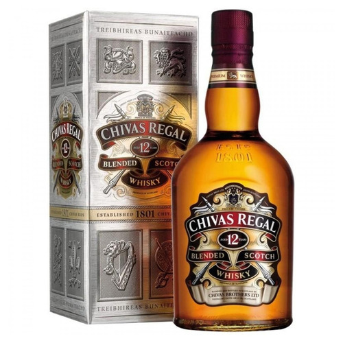Whisky Chivas Regal 12 Años Escocés 750 Ml