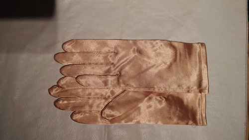 Hermosos Guantes Dorados T 6 1/2 L 22cm