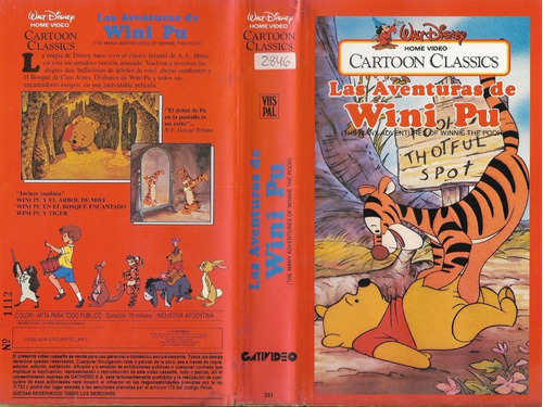 Las Aventuras De Winnie Pooh Vhs Original Walt Disney