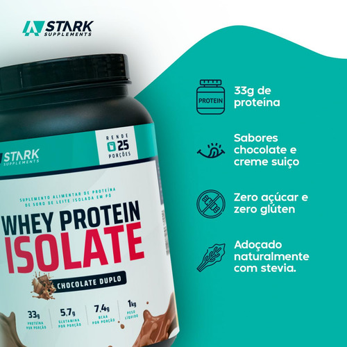 Whey Protein Isolate - Chocolate Duplo (1 kg) - Stark Supplements
