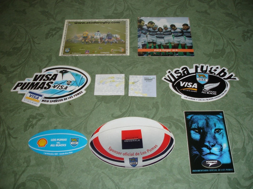 Lote Pumas- All Blacks Entrada Calcos 1/12/01 Estadio River 