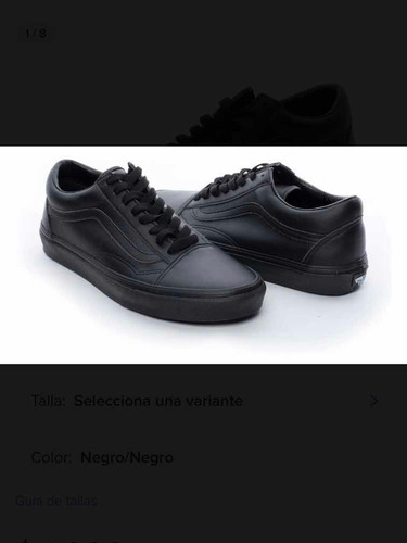 tenis vans old skool negros