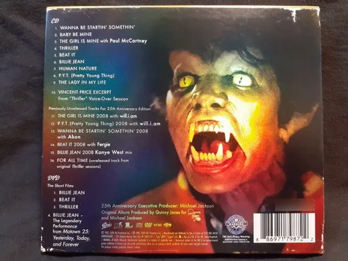 Cd - Michael Jackson - Thriller Ed. 25 Anos - Com Luva | MercadoLivre