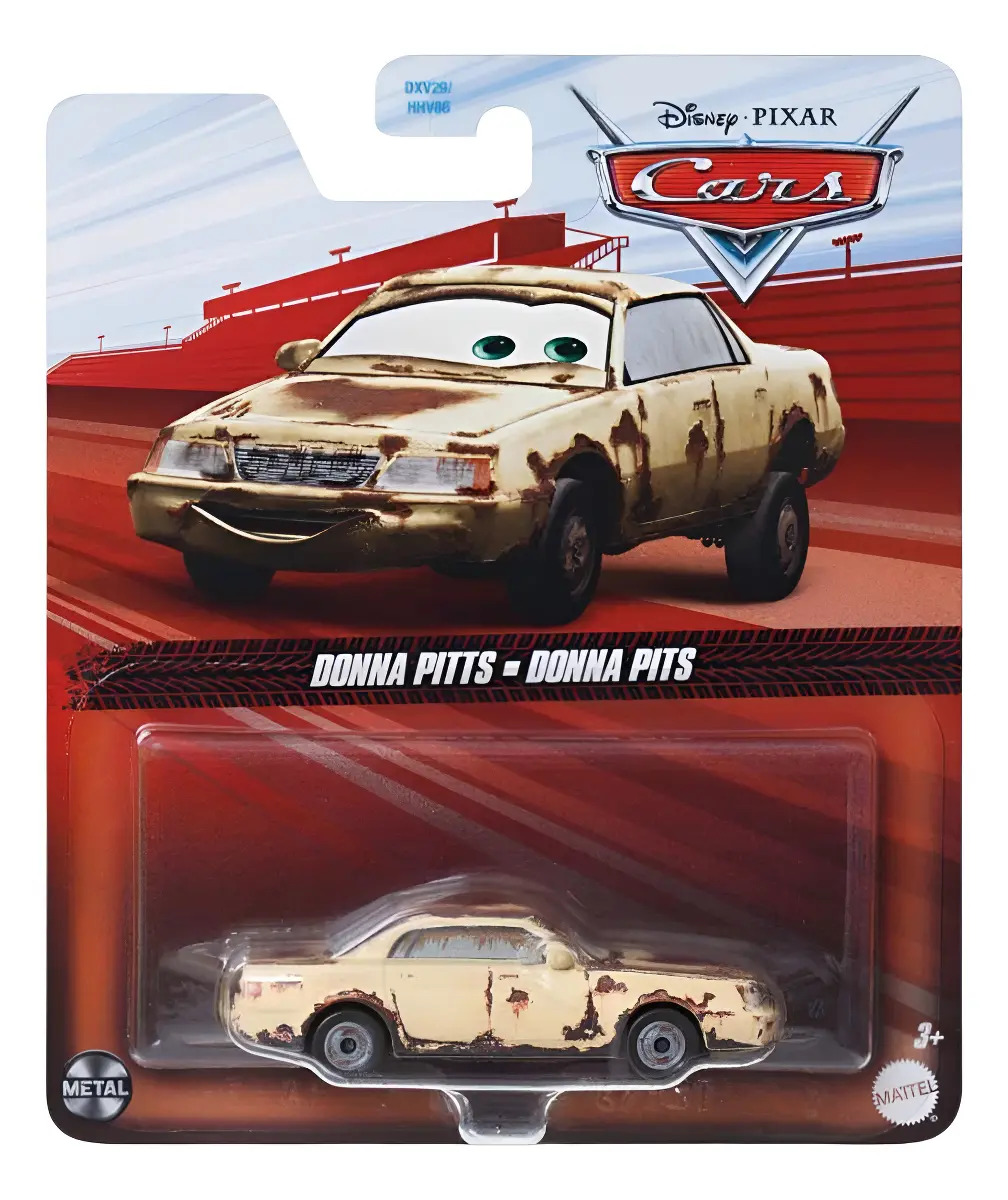 Disney / Pixar / Cars / Vehiculo Donna Pits Mattel Beige Con Desgaste